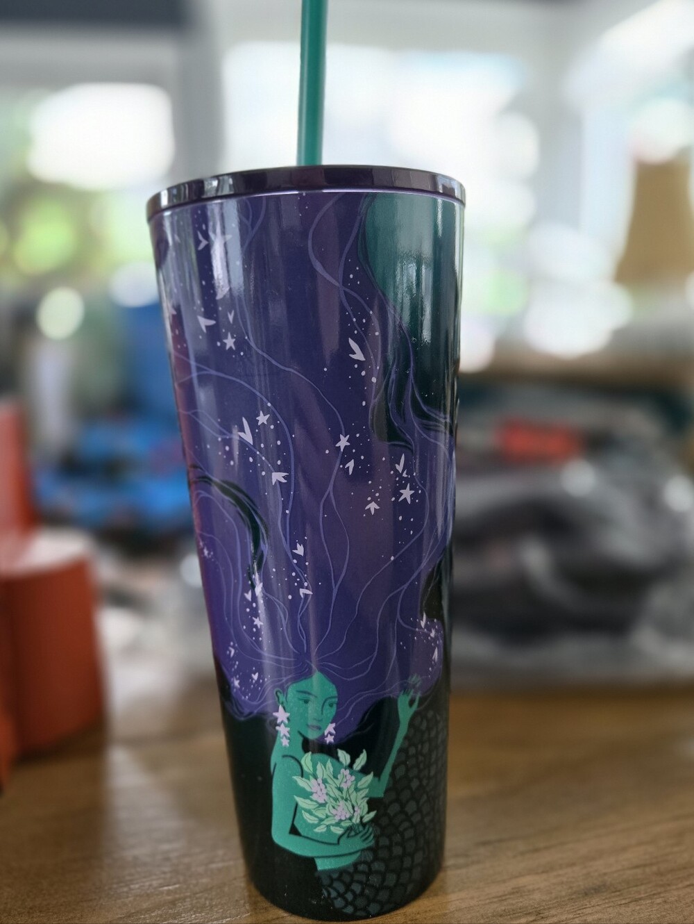 NWT Starbucks 2025 Siren Mermaid Stainless Steel Cold Cup Water Bottle 24oz